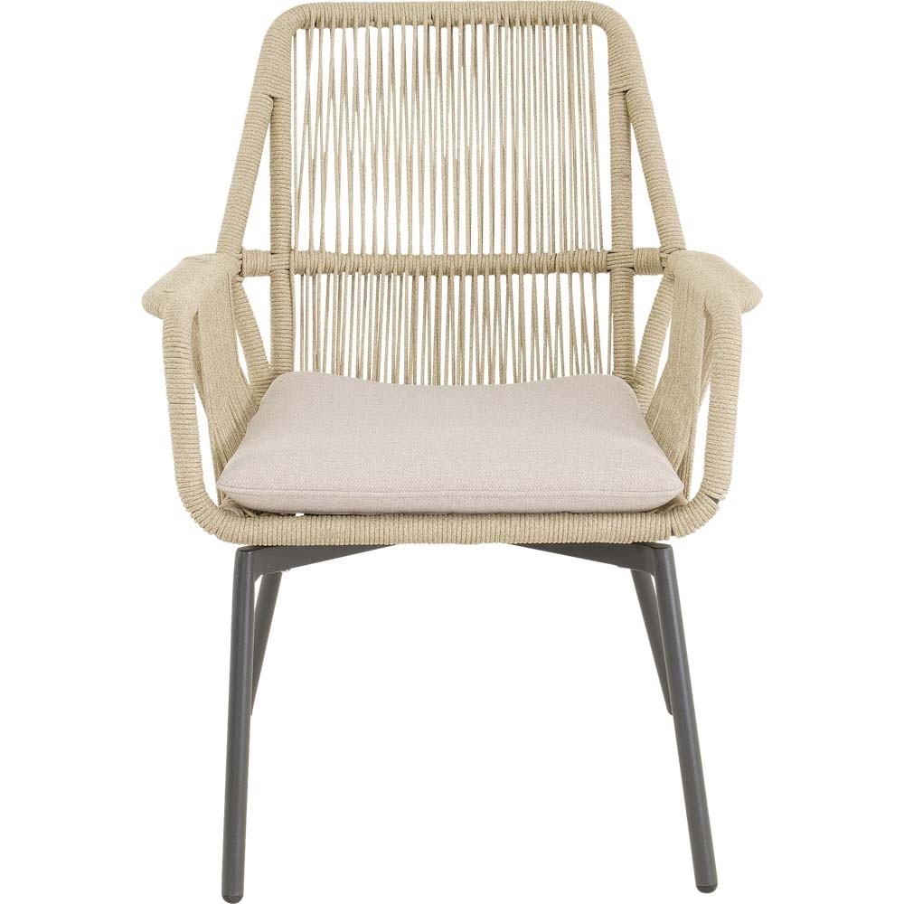 Lesli Living - Bistrostoel Silas - Beige - 64x69x92cm - Set van 4