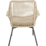 Lesli Living - Bistrostoel Silas - Beige - 64x69x92cm - Set van 4