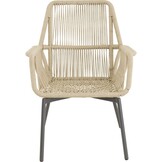 Lesli Living - Bistrostoel Silas - Beige - 64x69x92cm - Set van 4