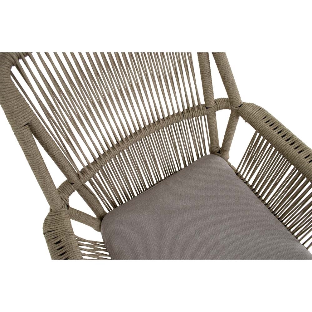Lesli Living - Bistrostoel Silas - Beige - 64x69x92cm - Set van 4
