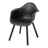 Lesli Living - Bistrostoel Montreux - Zwart - 62,5x44x82,5cm