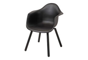 Lesli Living - Bistrostoel Montreux - Zwart - 62,5x44x82,5cm