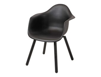 Lesli Living - Bistrostoel Montreux - Zwart - 62,5x44x82,5cm