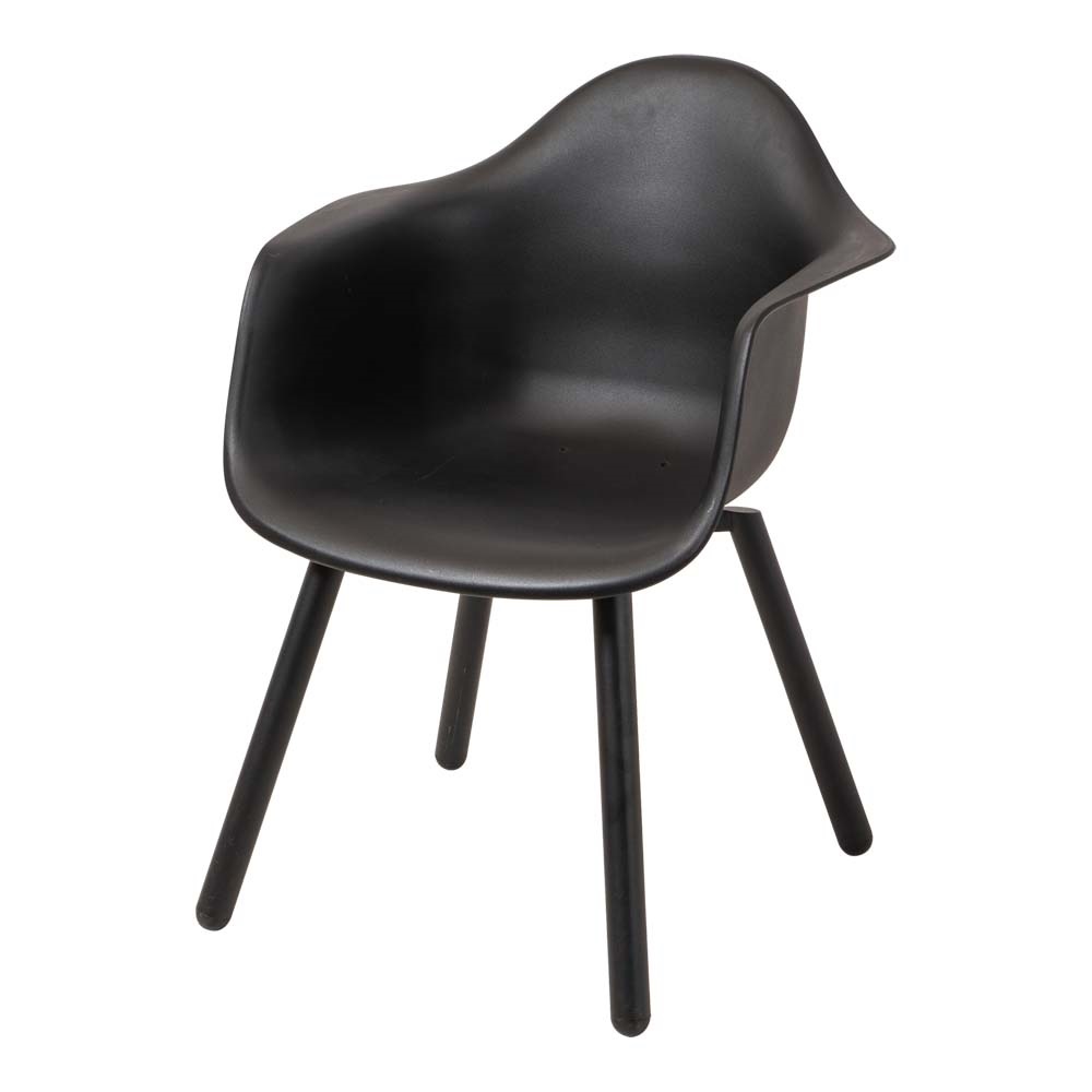 Lesli Living - Bistrostoel Montreux - Zwart - 62,5x44x82,5cm