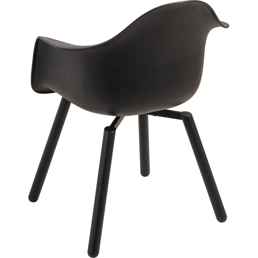 Lesli Living - Bistrostoel Montreux - Zwart - 62,5x44x82,5cm