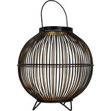 Lesli Living - Lantaarn Nora - Zwart - Ø25x26cm