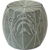 Lesli Living - Poef Birma - Groen - Ø46x40cm