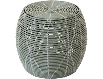 Lesli Living - Poef Birma - Groen - Ø46x40cm