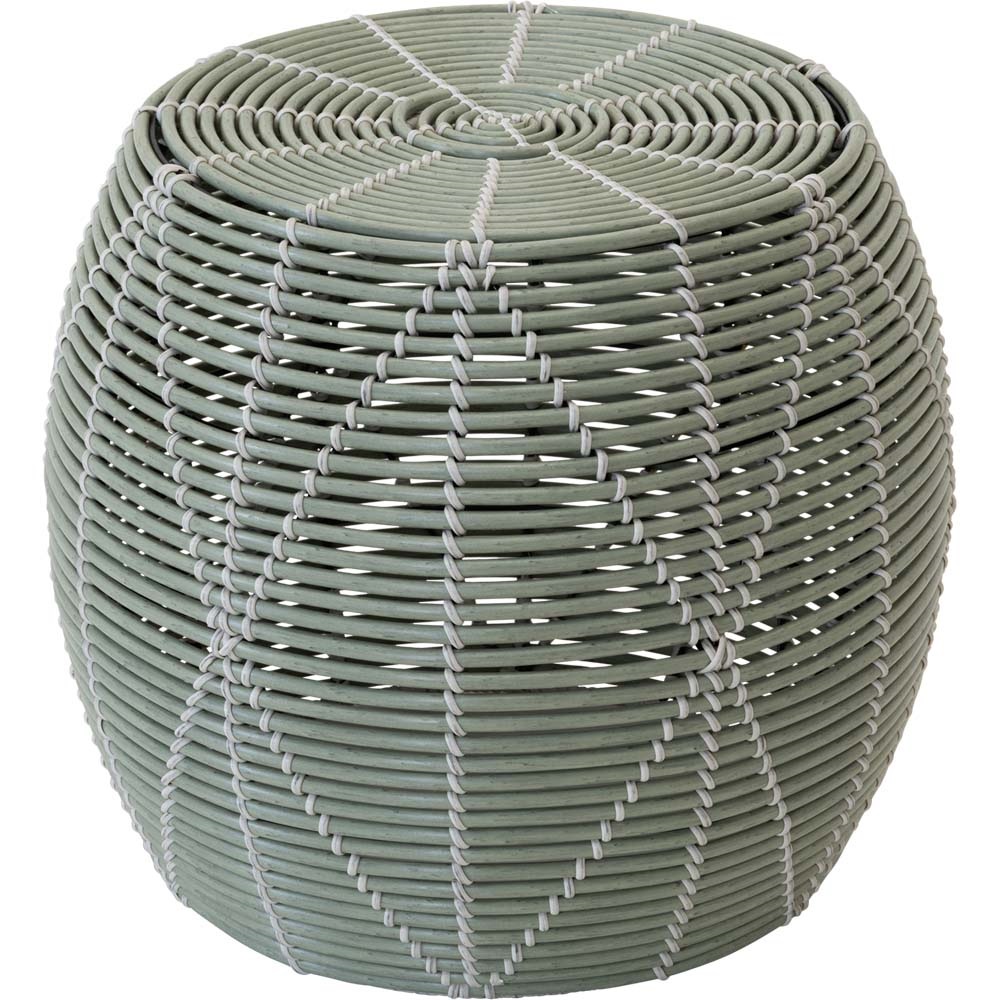 Lesli Living - Poef Birma - Groen - Ø46x40cm