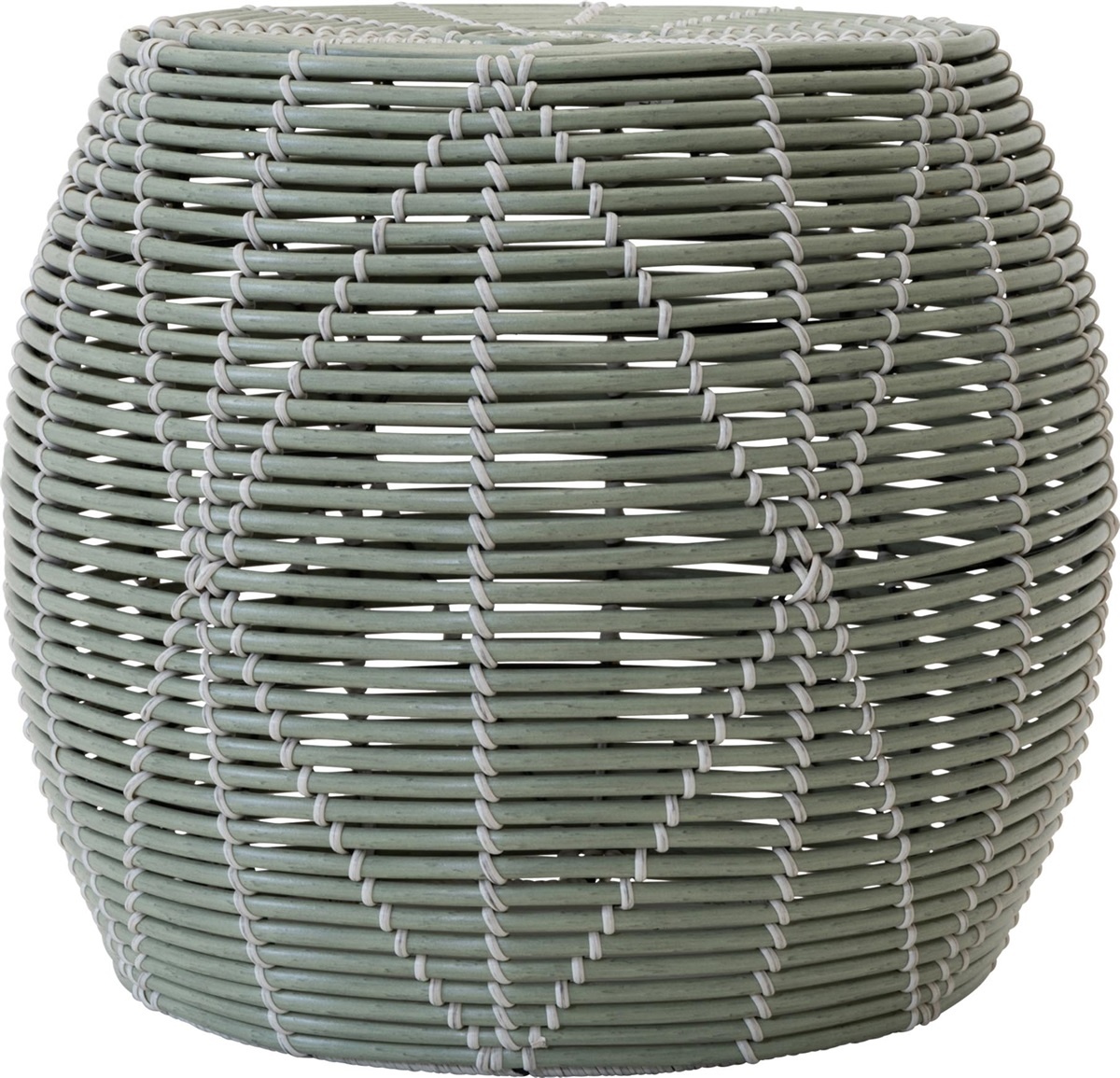 Lesli Living - Poef Birma - Groen - Ø46x40cm