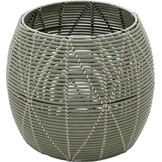 Lesli Living - Poef Birma - Groen - Ø46x40cm