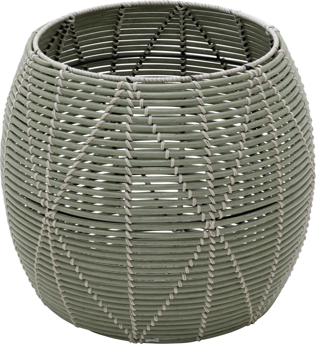 Lesli Living - Poef Birma - Groen - Ø46x40cm