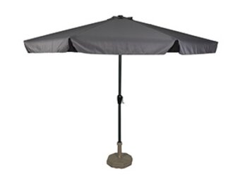 Lesli Living - Push-up parasol Libra - Grijs - Ø300cm