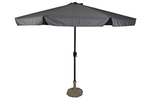 Lesli Living - Push-up parasol Libra - Grijs - Ø300cm