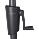 Lesli Living - Push-up parasol Libra - Grijs - Ø300cm