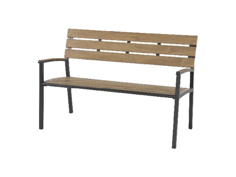 Lesli Living - Loveseat Arezzo - Zwart - 120x56x85,5cm