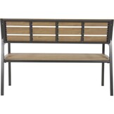 Lesli Living - Loveseat Arezzo - Zwart - 120x56x85,5cm