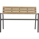 Lesli Living - Loveseat Arezzo - Zwart - 120x56x85,5cm