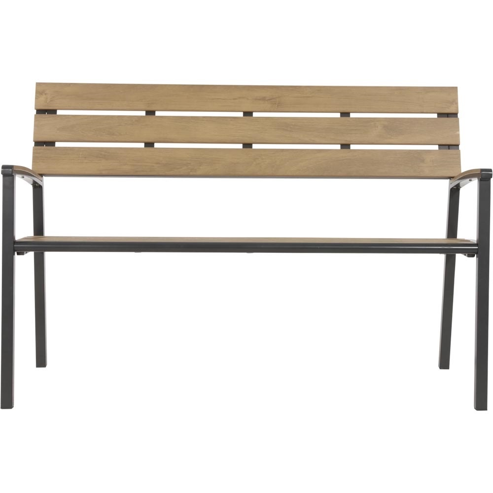 Lesli Living - Loveseat Arezzo - Zwart - 120x56x85,5cm