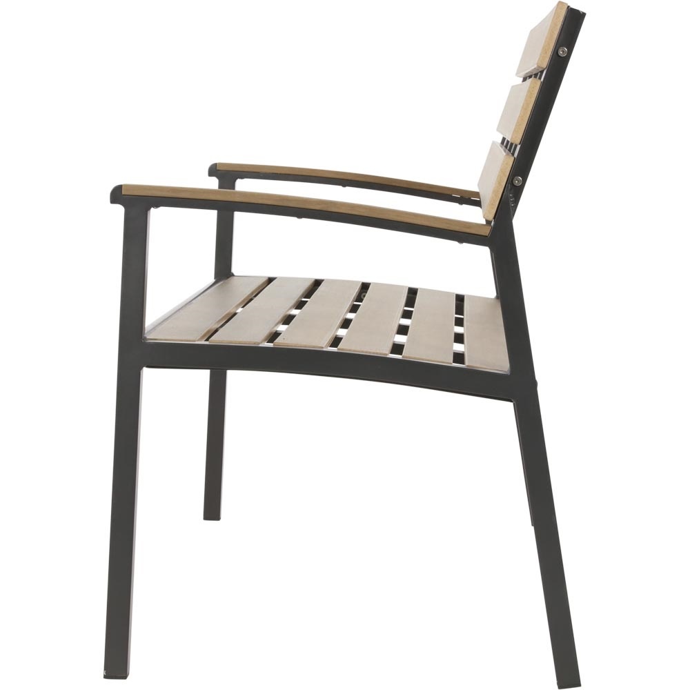 Lesli Living - Loveseat Arezzo - Zwart - 120x56x85,5cm