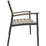 Lesli Living - Loveseat Arezzo - Zwart - 120x56x85,5cm