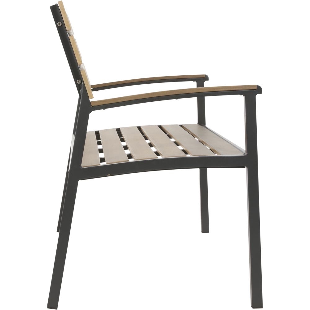 Lesli Living - Loveseat Arezzo - Zwart - 120x56x85,5cm