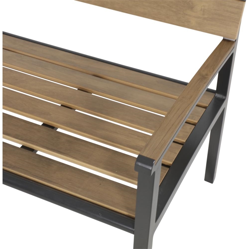 Lesli Living - Loveseat Arezzo - Zwart - 120x56x85,5cm