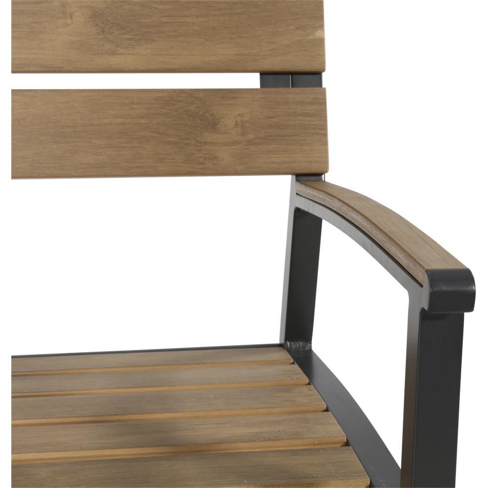 Lesli Living - Loveseat Arezzo - Zwart - 120x56x85,5cm