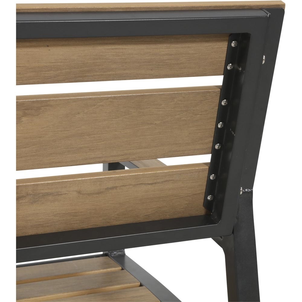 Lesli Living - Loveseat Arezzo - Zwart - 120x56x85,5cm