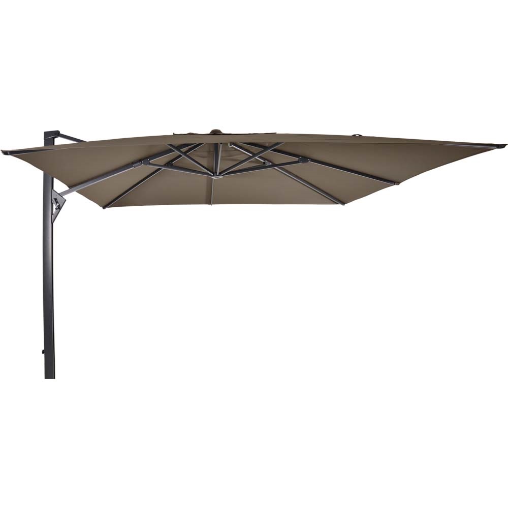 Lesli Living - Push-up parasol Taurus - Taupe - 300x400cm