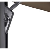 Lesli Living - Push-up parasol Taurus - Taupe - 300x400cm