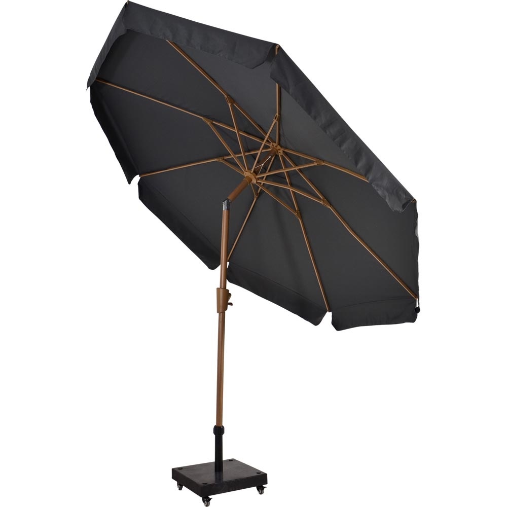 Lesli Living - Push-up parasol Libra - Grijs - Ø300cm