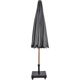 Lesli Living - Push-up parasol Libra - Grijs - Ø300cm