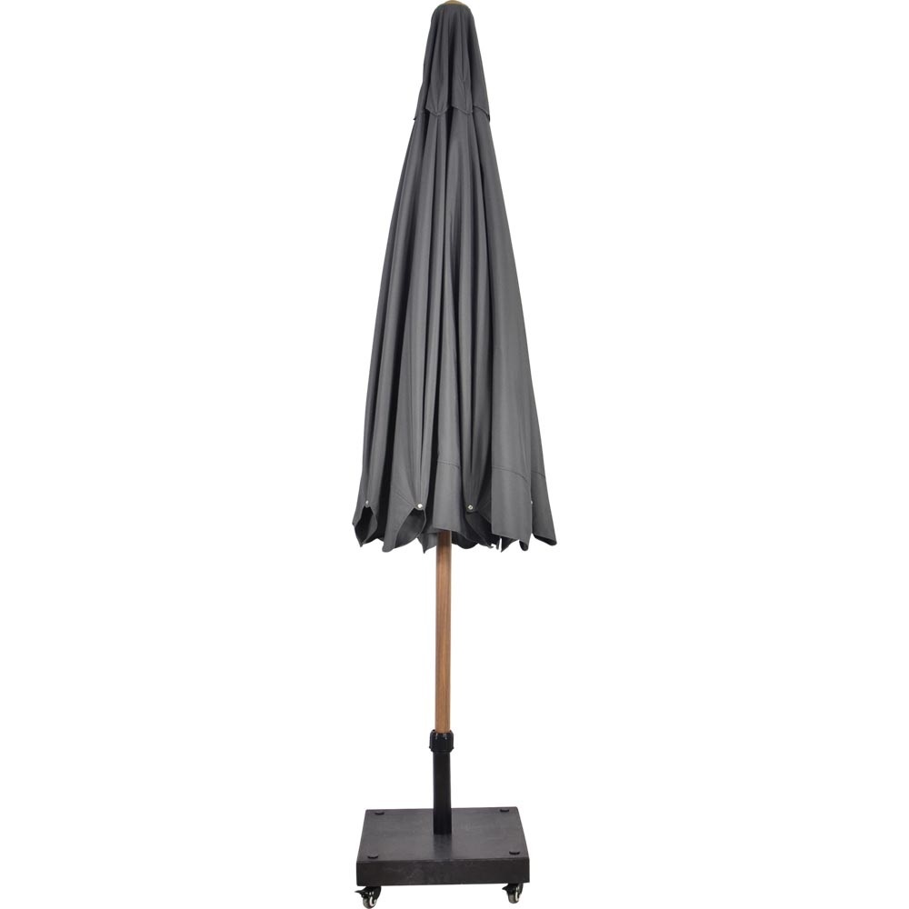 Lesli Living - Push-up parasol Libra - Grijs - Ø300cm