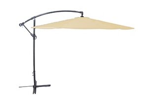 Lesli Living - Push-up parasol Gemini - Beige - Ø300cm
