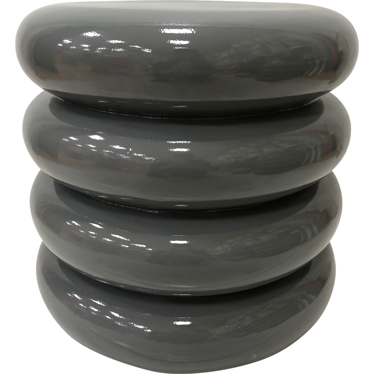 Lesli Living - Tuintafel Talum - Grijs - Ø40x40,5cm