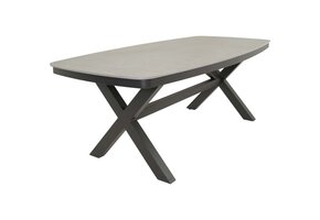 Lesli Living - Tuintafel Davos - Grijs - 200x100cm