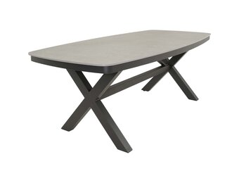 Lesli Living - Tuintafel Davos - Grijs - 200x100cm