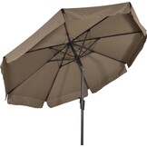 Lesli Living - Push-up parasol Libra - Taupe - Ø300cm
