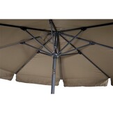 Lesli Living - Push-up parasol Libra - Taupe - Ø300cm