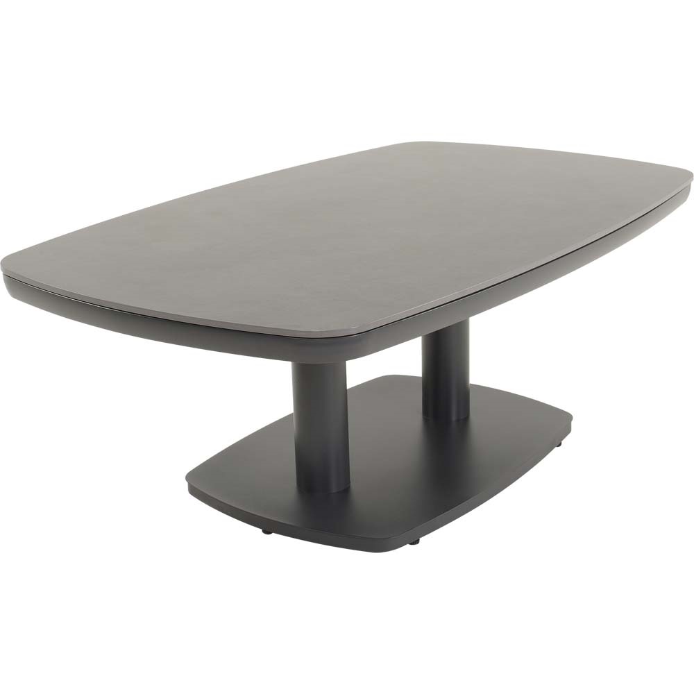 Lesli Living - Tuintafel Geneva - Grijs - 135x83cm