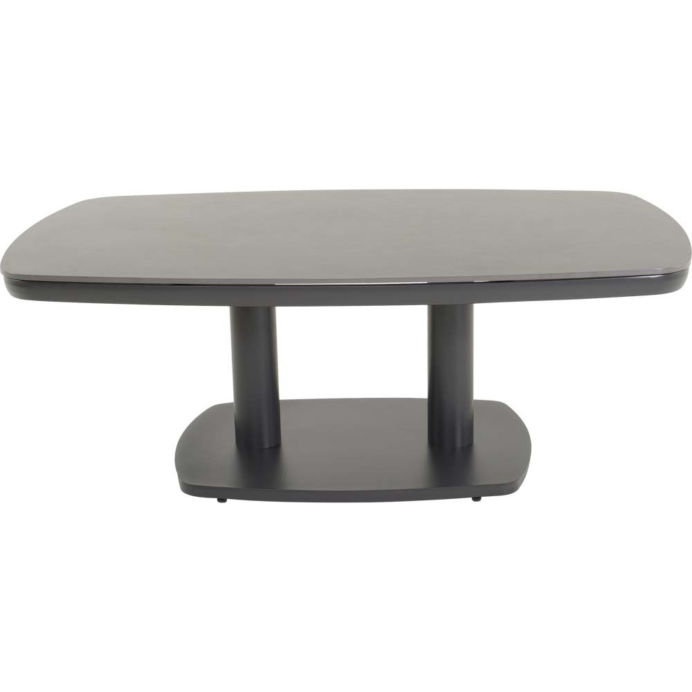 Lesli Living - Tuintafel Geneva - Grijs - 135x83cm