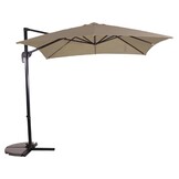 Lesli Living - Push-up parasol Libra - Taupe - 250x250cm
