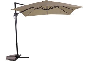 Lesli Living - Push-up parasol Libra - Taupe - 250x250cm