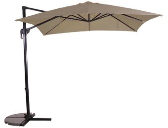 Lesli Living - Push-up parasol Libra - Taupe - 250x250cm