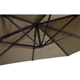 Lesli Living - Push-up parasol Libra - Taupe - 250x250cm