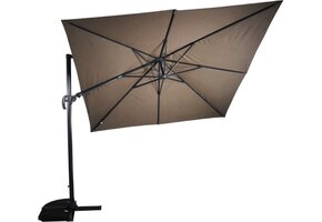 Lesli Living - Push-up parasol VirgoFlex - Taupe - 300x300cm