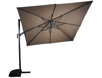 Lesli Living - Push-up parasol VirgoFlex - Taupe - 300x300cm