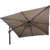 Lesli Living - Push-up parasol VirgoFlex - Taupe - 300x300cm