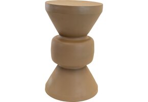 Lesli Living - Tuintafel Louis - Taupe - Ø30,5x50,5cm